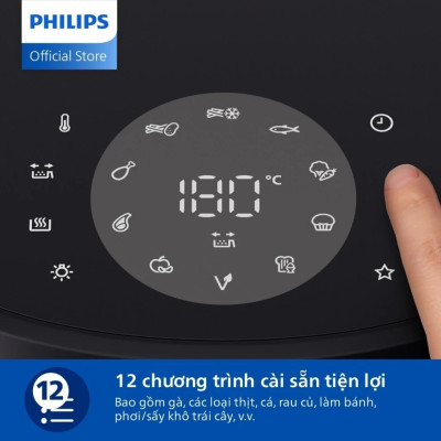 Nồi Chiên Không Dầu Philips NA332/00 6.2L, Công nghệ chiên RapidAir Plus chiên giòn - Bảo Hành 2 năm| Hàng Chính HÃng