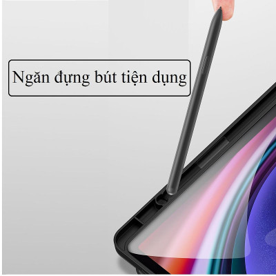 Bao Da Cho Samsung Galaxy Tab S9 , S9 FE , S9 FE + , S9 Plus và S9 Ultra Chính Hãng Dux Ducis Domo Có Khay Đựng Bút - Hàng chính hãng