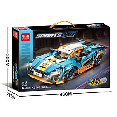 MINGDI - K3145 - Xe Đua Kéo Thả Tỉ Lệ 1:18 (606Chi Tiết)