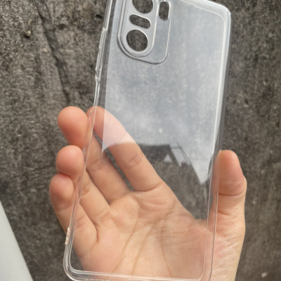 Ốp lưng silicon cho Xiaomi Redmi K40, K40 Pro - hãng Gor trong suốt có gờ bảo vệ camera Hàng nhập khẩu
