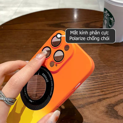 Ốp lưng Maqsafe bảo vệ camera cho iPhone 13 Pro / 13 Pro Max / 14 Plus / 14 Pro / 14 Pro Max hiệu HOTCASE Maqsafe Label trang bị kính cường lực shaphia chống chói cho Camera hỗ trợ chụp ảnh ngoài trời nắng gắt và ngược sáng - hàng nhập khẩu