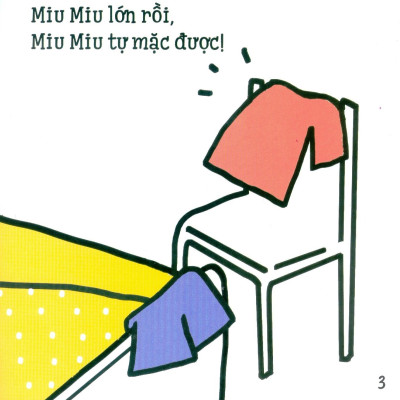 Ehon Kĩ Năng Sống - Tập 19 - Miu Miu Tự Lập - Mặc Quần Áo (Dành Cho Độ Tuổi 1-6) (Tái Bản 2023)