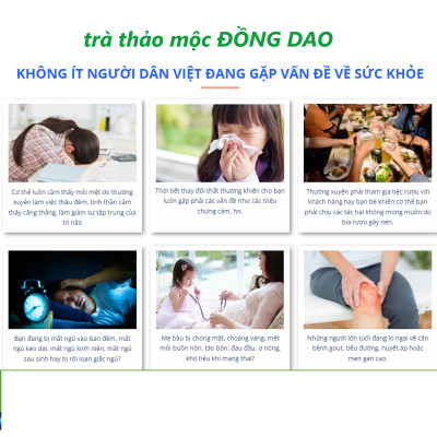 trà ăn ngon ngủ ngon Đồng Dao giúp hỗ trợ cơ thể được cân bằng để lấy lại giấc ngủ ngon, ăn uống ngon miệng,sức khỏe tốt,túi gồm 33 gói bao bì sạch đẹp
