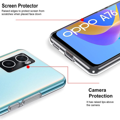 Ốp lưng silicon dẻo cho Oppo A36 / Oppo A76 / Oppo A96 / Oppo K10 / Realme 9i hiệu Ultra Thin trong suốt mỏng 0.6mm độ trong tuyệt đối chống trầy xước - Hàng nhập khẩu