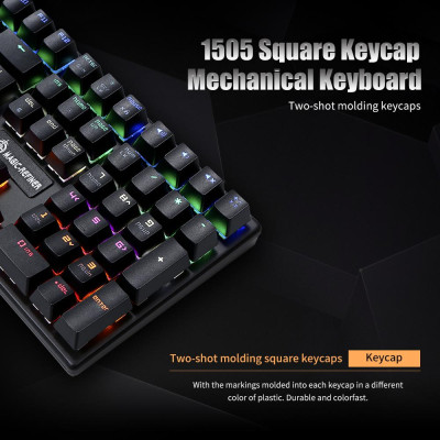 Bàn phím cơ MAGIC-REFINER 108 Phím N-key rollover Cáp USB Blue Switch Backlight