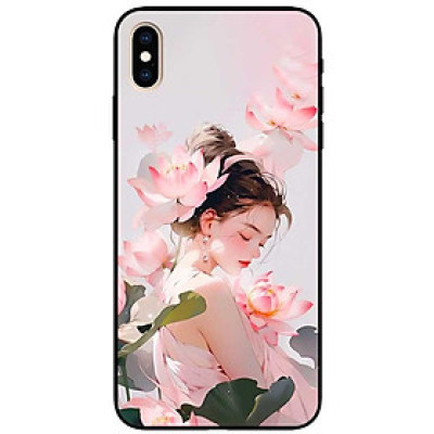 Ốp lưng cho iPhone X - iPhone Xs - Xs Max - XR - iPhone 11 - 11 Pro Max - Thiếu Nữ Sen Đẹp - Hàng Chính Hãng