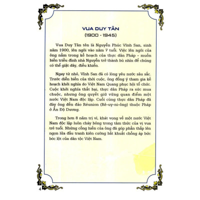 Sách - Truyện Tranh Lịch Sử - Vua Duy Tân - Tân Việt Books