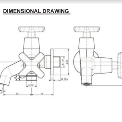 Vòi  tắm sen lạnh găn tường WF-T703 (FFAST703) chưa bao gồm tay và dây sen-hàng chính hãng American Standard