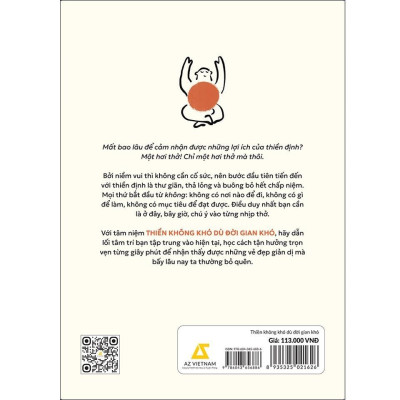 Sách - Thiền Không Khó Dù Đời Gian Khó - AZ Việt Nam