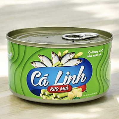 LỐC 6 HỘP CÁ LINH KHO MÍA  ĐÓNG HỘP - 210G - CHÍNH HÃNG ANTESCO - ĐẶC SẢN AN GIANG CÁ ĐÓNG HỘP - DÙNG KÈM MẮM CÁ LINH CHƯNG - CLKMX6