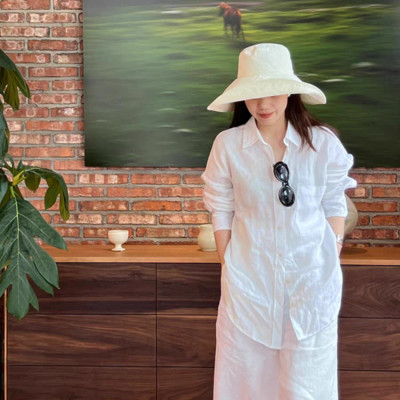 Set bộ sơ mi dài tay kèm quần dài ống rộng thời trang trẻ trung, đa năng, đẹp