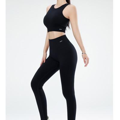 Set quần áo tập Gym, Yoga Chất dệt gân Naqi