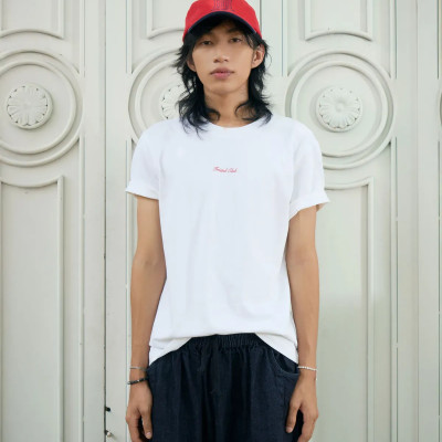 Áo thun tay ngắn nam in chữ Form Fitted - RT 10S25TSS022 | ROUTINE CÀ MAU