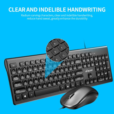 Chuột và Bàn phím U-762 có dây USB 