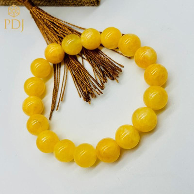 Vòng tay đá mã não vàng PDJ - Kèm hộp đựng cao cấp J