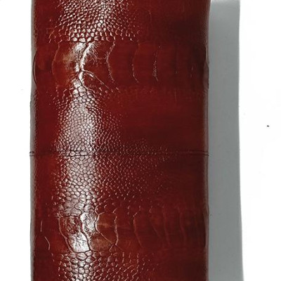 Túi đeo da đà điểu Huy Hoàng da chân màu nâu đỏ HT6417