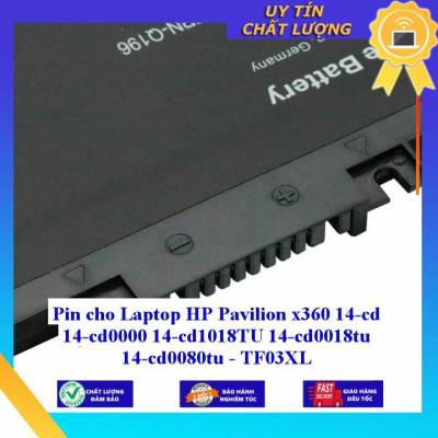 Pin cho Laptop HP Pavilion x360 14-cd 14-cd0000 14-cd1018TU 14-cd0018tu 14-cd0080tu TF03XL - Hàng Nhập Khẩu New Seal