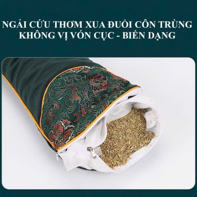 Gối Ngải Cứu Cắm Điện Giảm Đau Vai Gáy chống đột quỵ Gối Thảo Dược Hương Thơm Thảo Mộc
