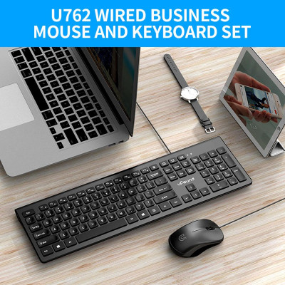 Chuột và Bàn phím U-762 có dây USB 