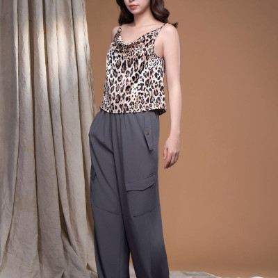 Áo beo lụa cát cổ đổ LM112407 [BST Da Beo]