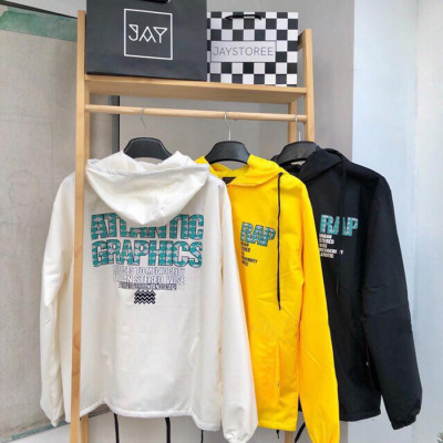 ÁO KHOÁC DÙ Rap Atlantic Graphics (M790 - Kèm Ảnh Thật - Có Form Rộng XL)