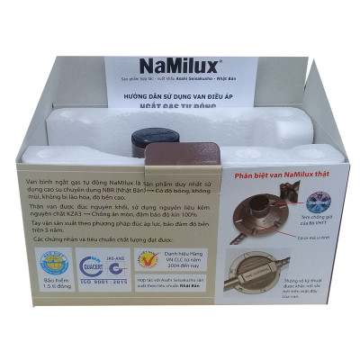 Van điều áp áp thấp Namilux NA-337S sử dụng cho bình gas xám, vàng ,tặng dây VN. Hàng chính hãng 