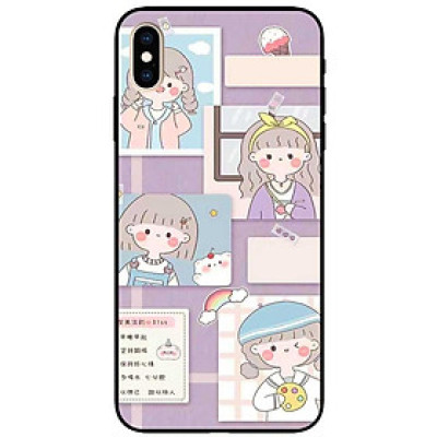 Ốp lưng cho iPhone X - iPhone Xs - Xs Max - XR - iPhone 11 - 11 Pro Max - Bốn Cô Gái - Hàng Chính Hãng