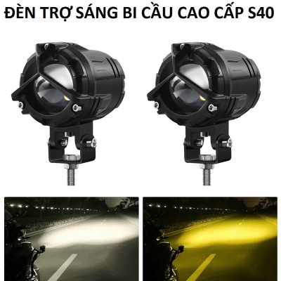 Đèn Trợ Sáng Xe Máy Ô Tô 65W S40 Plus – Siêu Sáng, Cốt Vàng Pha Trắng Cho Khách VIP, ĐÈN TRANG TRÍ , ĐỒNG HỒ TREO TƯỜNG