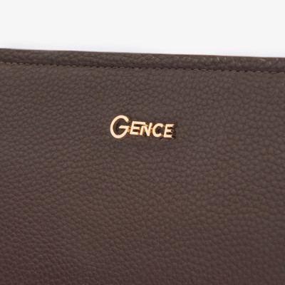 Clutch Nam Ví Cầm Tay GENCE RB07 Da Bò Khóa Số Cao Cấp Màu Nâu