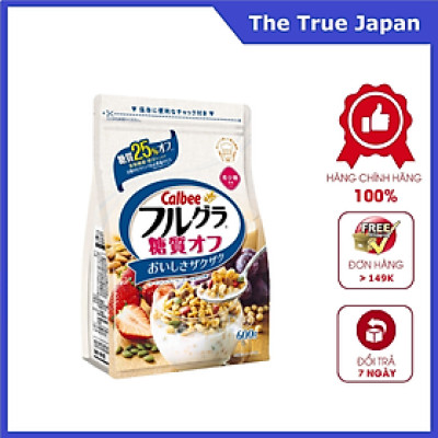 Ngũ cốc Calbee Furugura Carbohydrate 25% Off 600g - Nhập khẩu Nhật Bản