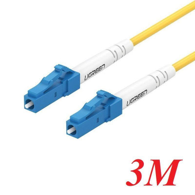 Ugreen UG70663NW130TK 3M LC-LC Single Mode cáp nhảy quang màu vàng - HÀNG CHÍNH HÃNG