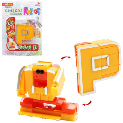 Đồ Chơi Lắp Ráp Biến Hình Robot Chữ Cái P - Cresta DK81242