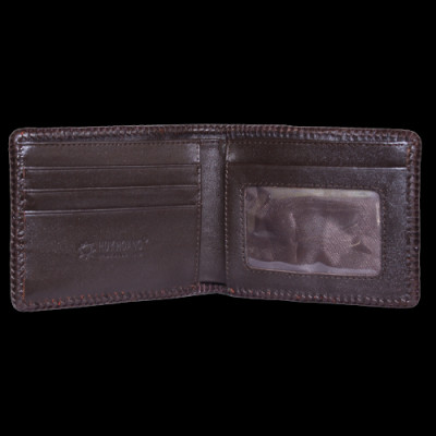 Ví nam Huy Hoàng da cá sấu đan viền gai bụng màu đen, nâu đất, nâu đỏ, vàng bò HC2254-2711-2712-2713