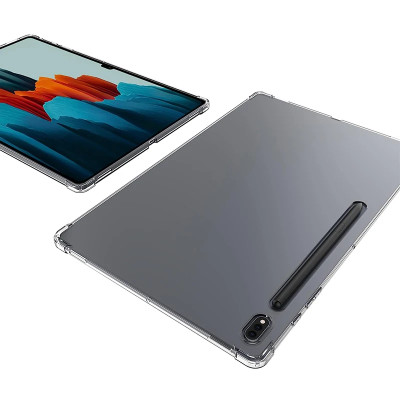 Ốp lưng dành cho Samsung Tab S9, Tab S9 Plus, Tab S9 FE 11inch, Tab S9 FE Plus, Tab S9 Ultra dẻo TPU trong suốt dày dặn chống sốc 4 góc cao cấp - Hàng chính hãng.