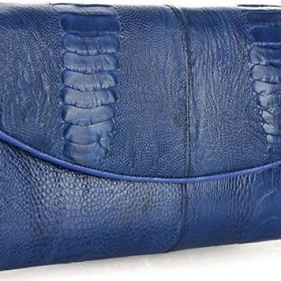 Túi đeo da đà điểu Huy Hoàng (xanh dương) HT6420