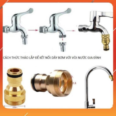 Bộ dây vòi xịt nước rửa xe, tưới cây , tăng áp 3 lần, loại 7m, 10m 206701-2 đầu đồng, cút đồng+  túi đựng bút