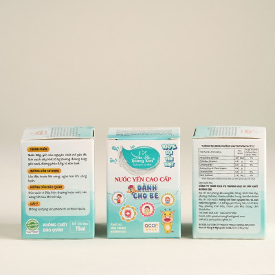 Nước Yến Chưng Sẵn Cho Bé Yến Sào Hoàng Kim - Tăng Đề Kháng, Hỗ Trợ Tiêu Hóa - Công Thức Chuyên Biệt, OCOP 4 Sao (Hộp 1 Hũ x 70ml)