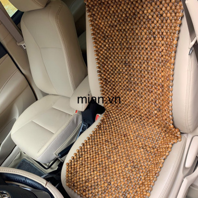 Lót Khoác Vai Ghế Xe Ô Tô Hạt Gỗ Hương Hạt 1.2cm ( hình thật )