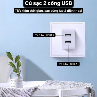 Củ sạc xuất Nhật 5V-3.4A KFLY ( JHX-AC2007) chứng nhận PSE tiêu chuẩn Nhật Bản, được dùng thử 30 ngày, bảo hành hàng chính hãng 12 tháng