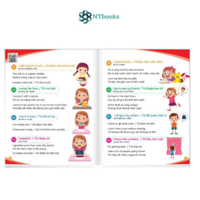 Combo 2 cuốn Cùng Con Học Mỗi Ngày: 900 Câu Giao Tiếp, Bé Học Tiếng Anh Qua Hình Ảnh