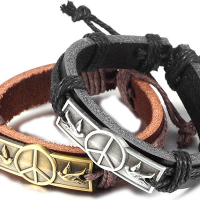 Vòng tay da hình hai con chim