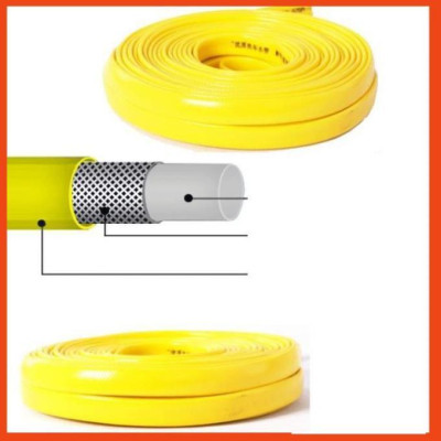 Bộ dây vòi xịt nước rửa xe, tưới cây tăng áp 3 lần,loại 15M (nối đồng nhựa đen) 206317