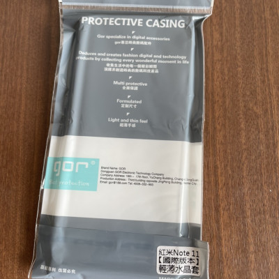 Ốp lưng silicon cho Xiaomi Redmi Note 11 dẻo Gor Bảo vệ camera trong suốt Hàng nhập khẩu