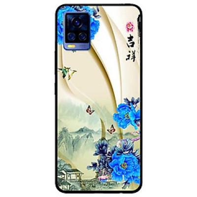Ốp lưng dành cho Vivo V20 mẫu Hoa Xanh và Bướm