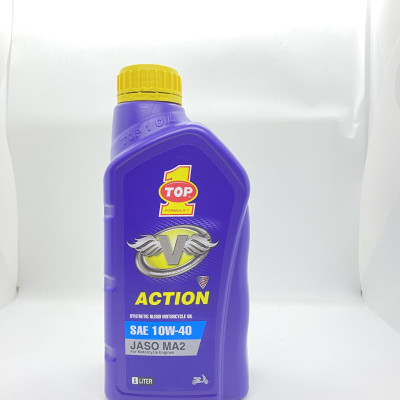 [Mẫu Mới] Nhớt cao cấp cho xe máy, mô tô PKL Top 1 Aciton Plus 10W40 1L - Mẫu mới dạng Chai