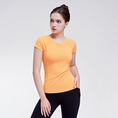 Áo Thun Thể Thao Nữ Tập Yoga Gym Hibi Sports TS003 Kiểu 2 Lớp, Kèm Mút