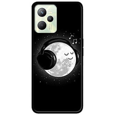Ốp lưng dành cho Realme C35 - Realme Narzo 50A Prime mẫu Mặt Trăng Nghe Nhạc
