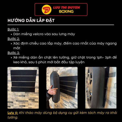 Máy đấm boxing theo nhạc Lừu Thị Duyên Boxing - Cảm biến âm nhạc - Phiên bản LIFE STYLE