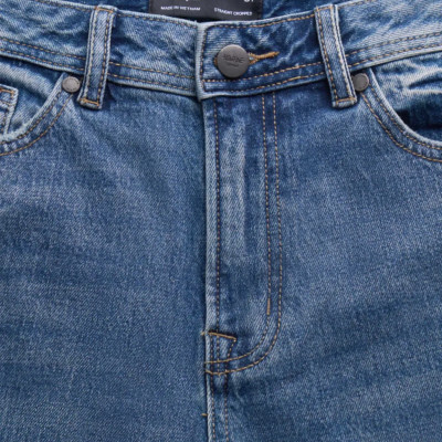 Quần jean / Quần denim nam màu xanh ống suông . Form Straight cropped - ROUTINE 10F24DPA043 | LASTORE MENSWEAR