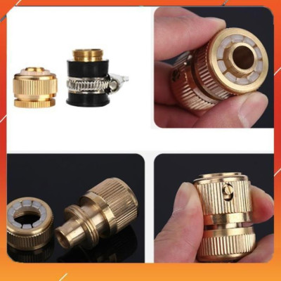 Vòi Xịt️Evoucher Bộ dây vòi xịt nước rửa xe, tưới cây , tăng áp 3 lần, loại 20m 206236 đầu đồng,cút đồng,+  mở chai